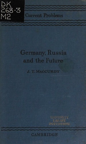 Cover for Germany, Russia and the future