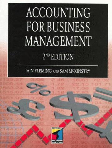 Cover for Accounting for Business Management