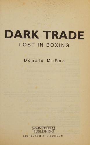 Cover for Dark trade