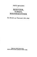 Cover for Besetzer, Toren, Biedermänner