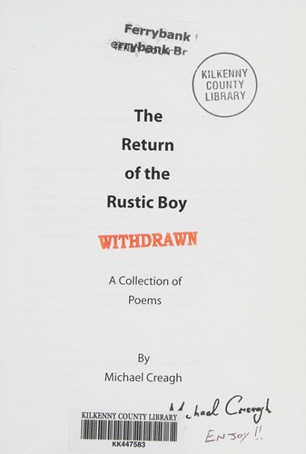 Cover for The return of the rustic boy