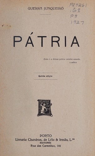 Cover for Pátria