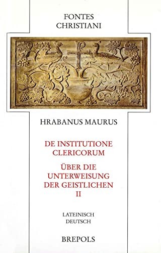 Cover for De institutione clericorum =