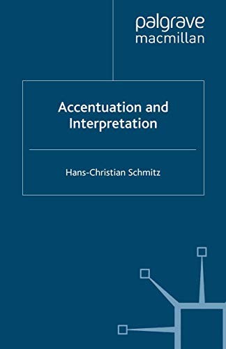 Cover for Accentuation and Interpretation