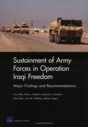 Cover for Sustainment of Army forces in Operation Iraqi Freedom
