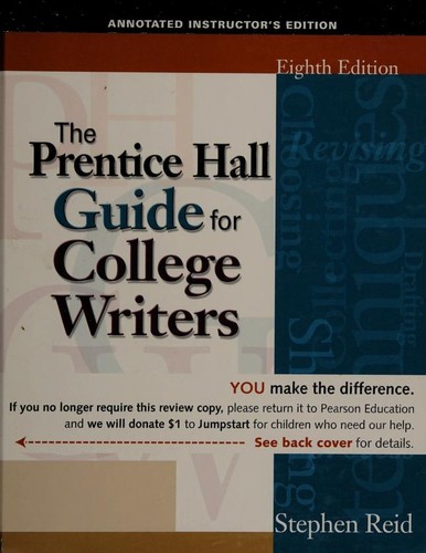 Cover for The Prentice Hall guide for college writers