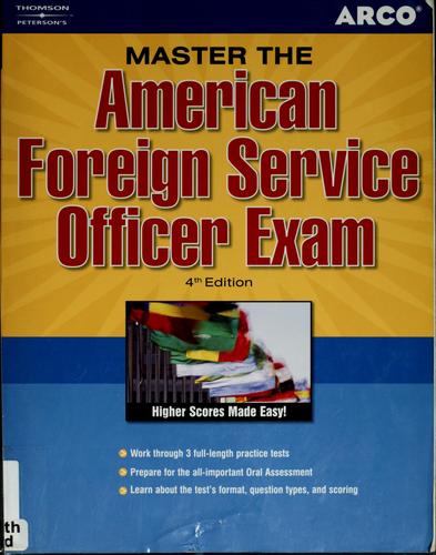 Cover for Master the American foreign service officer exam