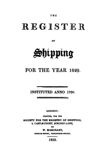 Cover for Lloyd's Register of British and Foreign Shipping