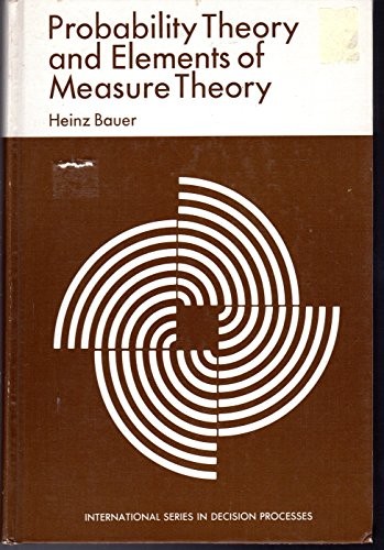 Cover for Probability theory and elements of measure theory
