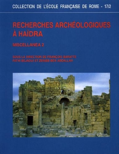 Cover for Recherches archéologiques à Haïdra