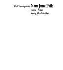 Cover for Nam June Paik