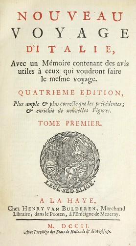 Cover for Nouveau voyage d'Italie