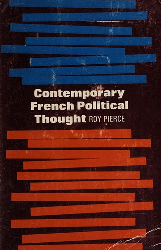 Cover for Contemporary French political thought.