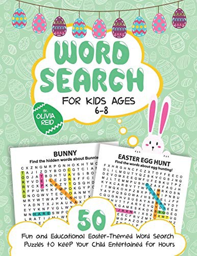 Cover for Word Search for Kids Ages 6-8
