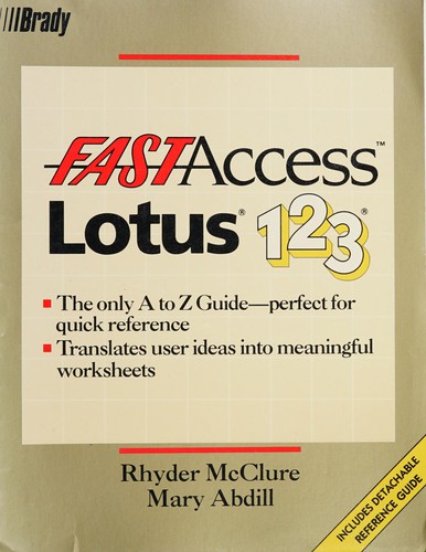 Cover for Fast accessLotus 1-2-3
