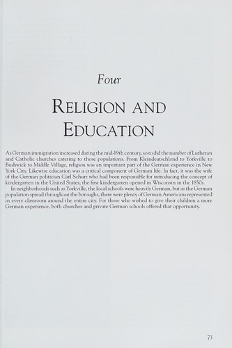 Cover for German New York City