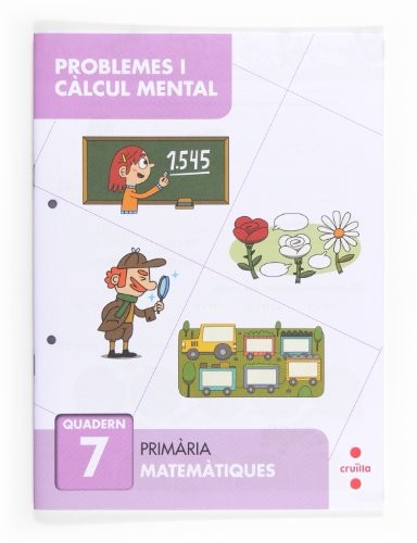 Cover for Problemes i càlcul mental 7. Primària