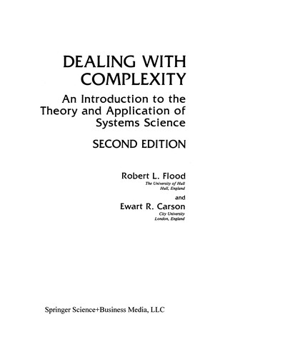 Cover for Dealing with Complexity