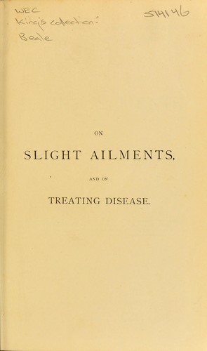 Cover for On slight ailments