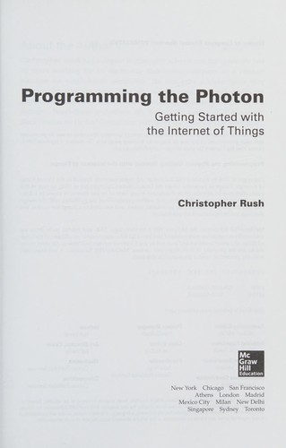 Cover for Programming the photon