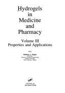 Cover for Hydrogels in Medicine and Pharmacy