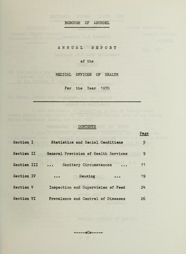 Cover for [Report 1970]
