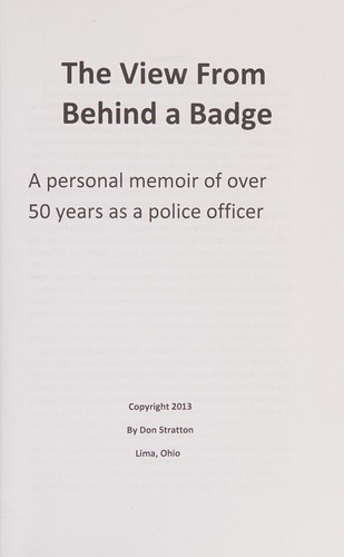 Cover for The View from Behind a Badge
