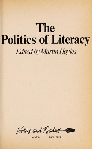 Cover for The Politics of literacy