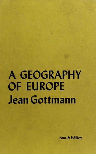 Cover for A geography of Europe.