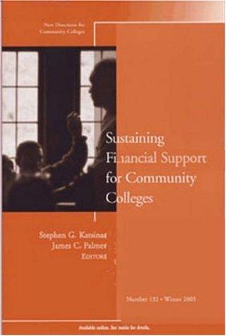 Cover for Sustaining Financial Support for Community Colleges