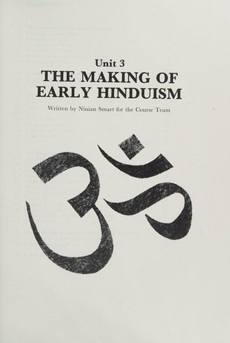 Cover for Making of early Hinduism, bound with,