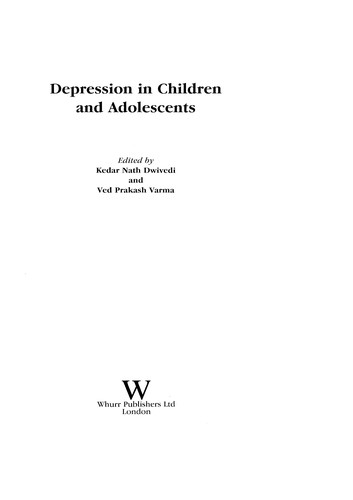Cover for Depression in children and adolescents