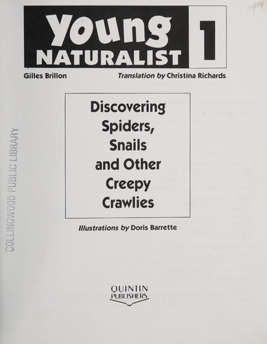 Cover for Discovering Spiders, Snails and Other Creepy Crawlies (Young Naturalist 1)