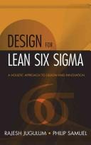 Cover for Design for Lean Six Sigma