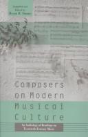 Cover for Composers on modern musical culture