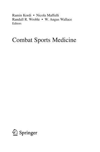 Cover for Combat sports medicine
