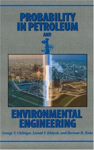 Cover for Probability in Petroleum And Environmmental Engineering
