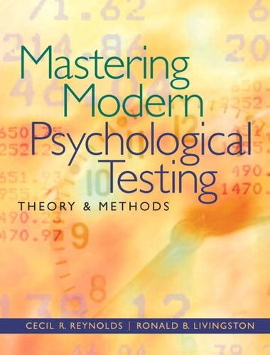 Cover for Mastering modern psychological testing