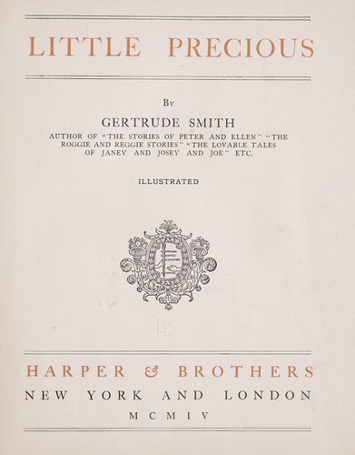 Cover for Little Precious