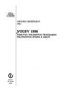 Cover for Vol̕by 1998