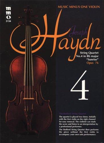 Cover for Music Minus One Violin: Haydn String Quartet in B-flat major, 'Sunrise,' op. 76, no. 4, HobIII:78