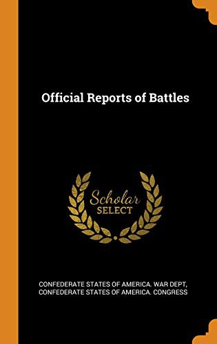 Cover for Official Reports of Battles