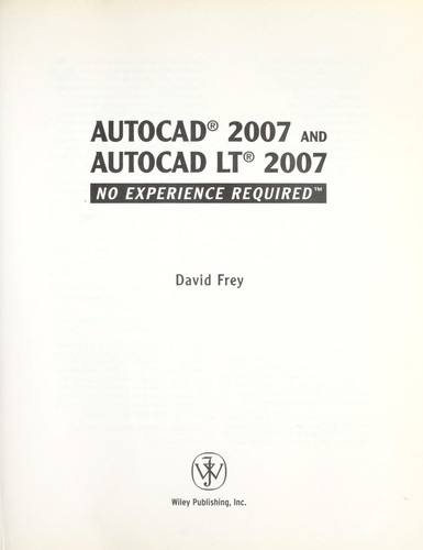 Cover for AutoCAD 2007 and autoCAD LT 2007
