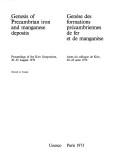 Cover for Genesis of Precambrian iron and manganese deposits: proceedings of the Kiev symposium August 20-25, 1970