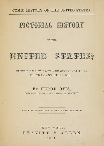Cover for Comic history of the United States
