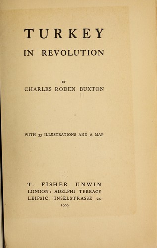 Cover for Turkey in revolution.