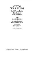 Cover for Otto Warburg