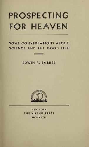Cover for Prospecting for heaven