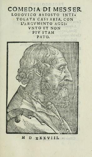 Cover for Comedia di messer Lodouico Ariosto intitolata Cassaria