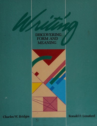 Cover for Writing--discovering form and meaning